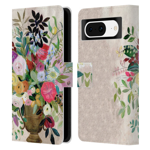 Suzanne Allard Floral Art Beauty Enthroned Leather Book Wallet Case Cover For Google Pixel 8