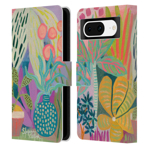 Suzanne Allard Floral Art Palm Heaven Leather Book Wallet Case Cover For Google Pixel 8