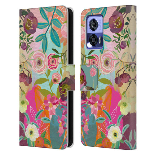 Suzanne Allard Floral Art Chase A Dream Leather Book Wallet Case Cover For Motorola Edge 30 Neo 5G