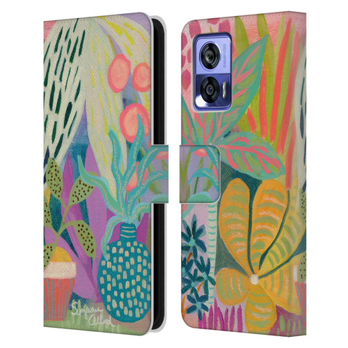 Suzanne Allard Floral Art Palm Heaven Leather Book Wallet Case Cover For Motorola Edge 30 Neo 5G