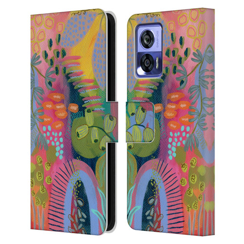 Suzanne Allard Floral Art Seed Pod Leather Book Wallet Case Cover For Motorola Edge 30 Neo 5G