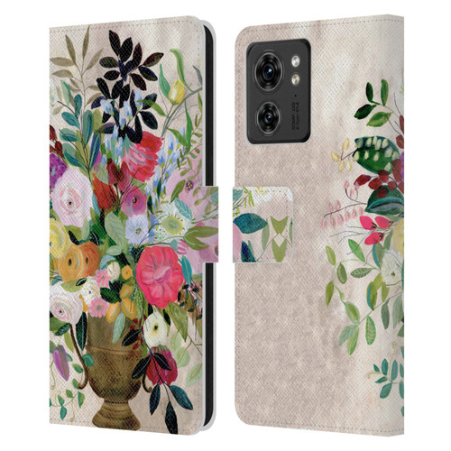 Suzanne Allard Floral Art Beauty Enthroned Leather Book Wallet Case Cover For Motorola Moto Edge 40