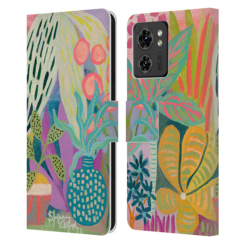 Suzanne Allard Floral Art Palm Heaven Leather Book Wallet Case Cover For Motorola Moto Edge 40