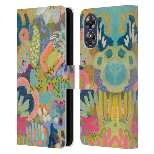 Suzanne Allard Floral Art Summer Fiesta Leather Book Wallet Case Cover For OPPO A17
