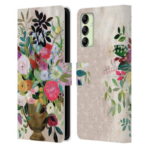 Suzanne Allard Floral Art Beauty Enthroned Leather Book Wallet Case Cover For Samsung Galaxy A14 5G