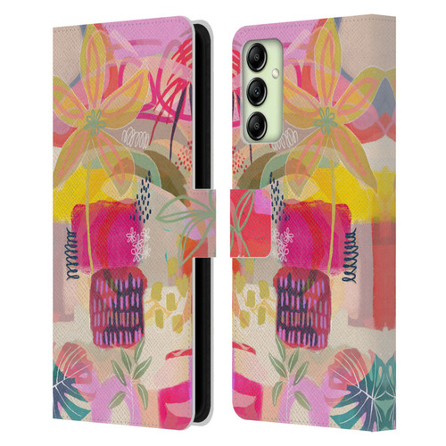 Suzanne Allard Floral Art You Are Loved Leather Book Wallet Case Cover For Samsung Galaxy A14 5G