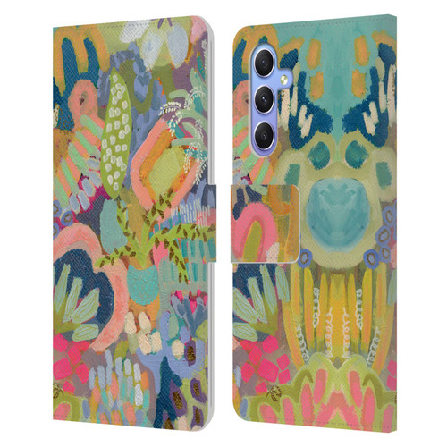 Suzanne Allard Floral Art Summer Fiesta Leather Book Wallet Case Cover For Samsung Galaxy A34 5G