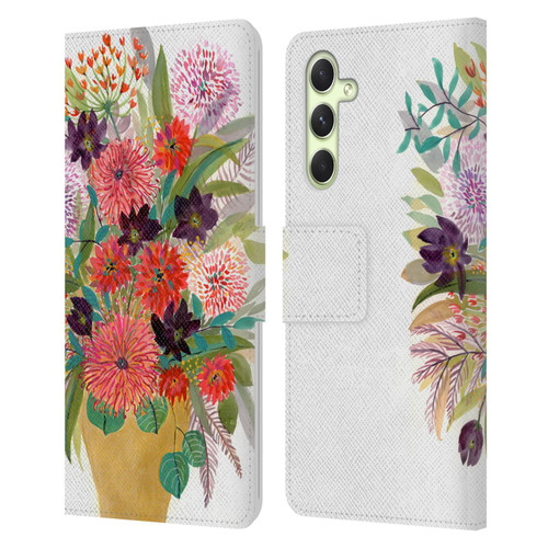 Suzanne Allard Floral Art Celebration Leather Book Wallet Case Cover For Samsung Galaxy A54 5G