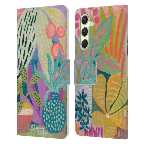 Suzanne Allard Floral Art Palm Heaven Leather Book Wallet Case Cover For Samsung Galaxy A54 5G