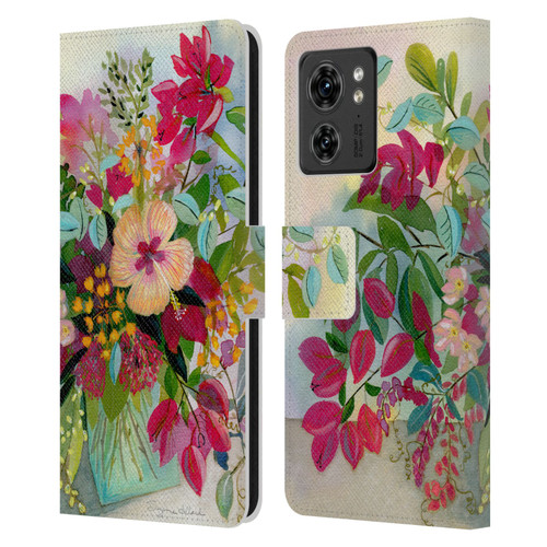 Suzanne Allard Floral Graphics Flamands Leather Book Wallet Case Cover For Motorola Moto Edge 40