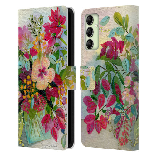 Suzanne Allard Floral Graphics Flamands Leather Book Wallet Case Cover For Samsung Galaxy A14 5G