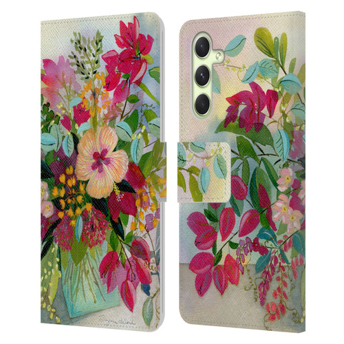 Suzanne Allard Floral Graphics Flamands Leather Book Wallet Case Cover For Samsung Galaxy A54 5G