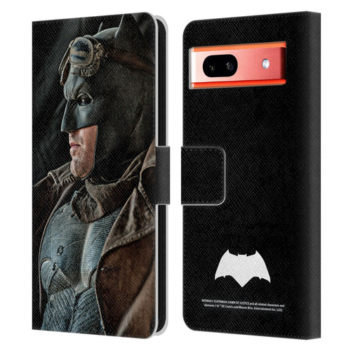 Batman V Superman: Dawn of Justice Graphics Batman Leather Book Wallet Case Cover For Google Pixel 7a