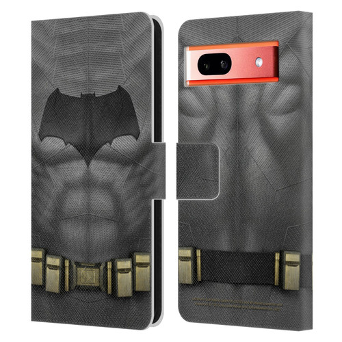 Batman V Superman: Dawn of Justice Graphics Batman Costume Leather Book Wallet Case Cover For Google Pixel 7a