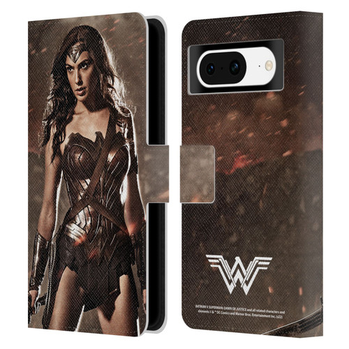 Batman V Superman: Dawn of Justice Graphics Wonder Woman Leather Book Wallet Case Cover For Google Pixel 8