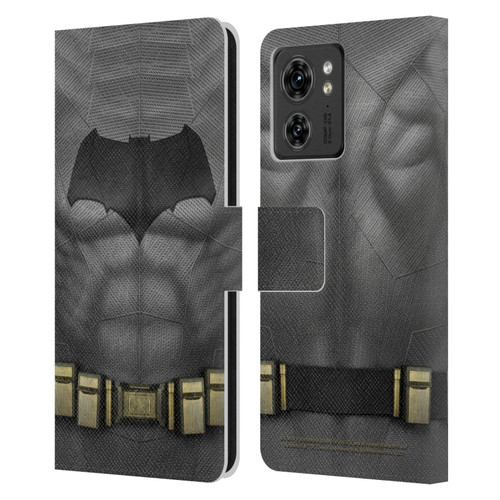 Batman V Superman: Dawn of Justice Graphics Batman Costume Leather Book Wallet Case Cover For Motorola Moto Edge 40
