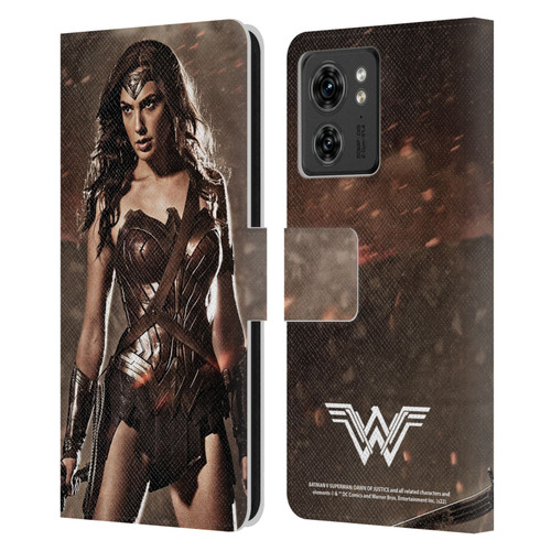Batman V Superman: Dawn of Justice Graphics Wonder Woman Leather Book Wallet Case Cover For Motorola Moto Edge 40