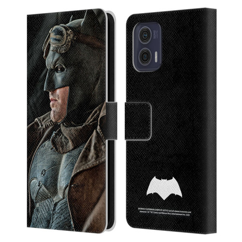 Batman V Superman: Dawn of Justice Graphics Batman Leather Book Wallet Case Cover For Motorola Moto G73 5G