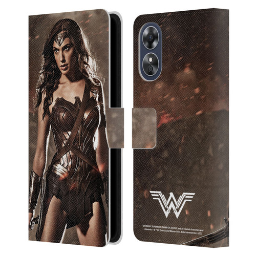 Batman V Superman: Dawn of Justice Graphics Wonder Woman Leather Book Wallet Case Cover For OPPO A17