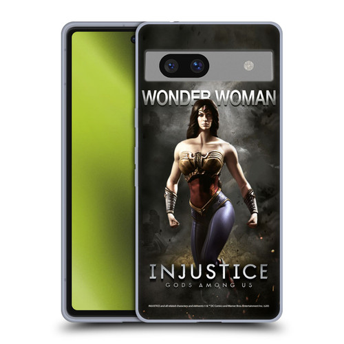 Injustice Gods Among Us Characters Wonder Woman Soft Gel Case for Google Pixel 7a