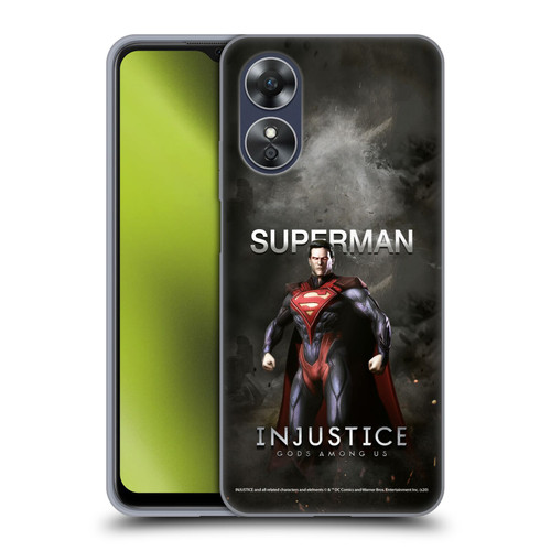 Injustice Gods Among Us Characters Superman Soft Gel Case for OPPO A17