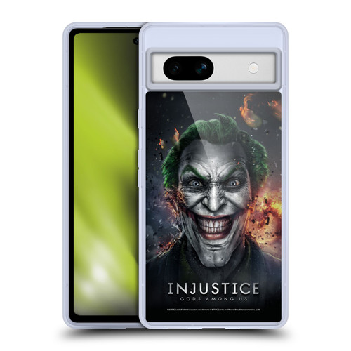 Injustice Gods Among Us Key Art Joker Soft Gel Case for Google Pixel 7a