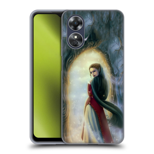 Tiffany "Tito" Toland-Scott Christmas Art Elf Woman In Snowy Forest Soft Gel Case for OPPO A17
