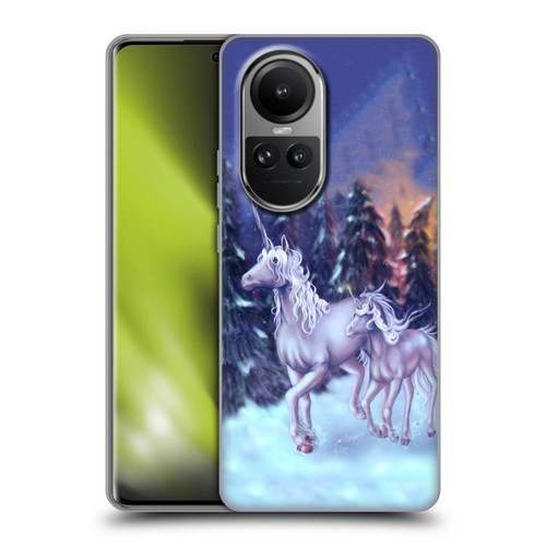 Tiffany "Tito" Toland-Scott Christmas Art Winter Unicorns Soft Gel Case for OPPO Reno10 5G / Reno10 Pro 5G
