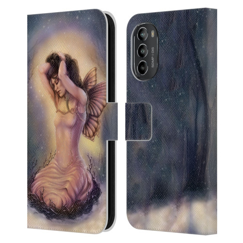 Tiffany "Tito" Toland-Scott Fairies Pink Winter Leather Book Wallet Case Cover For Motorola Moto G82 5G