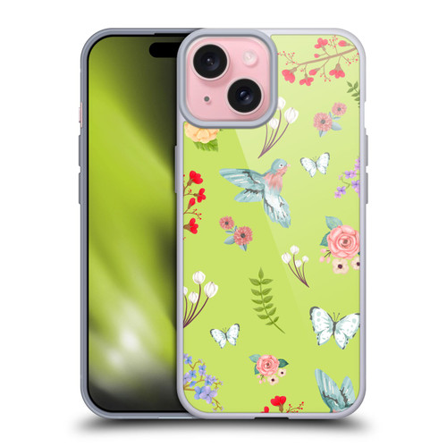 Ameritech Graphics Floral Soft Gel Case for Apple iPhone 15