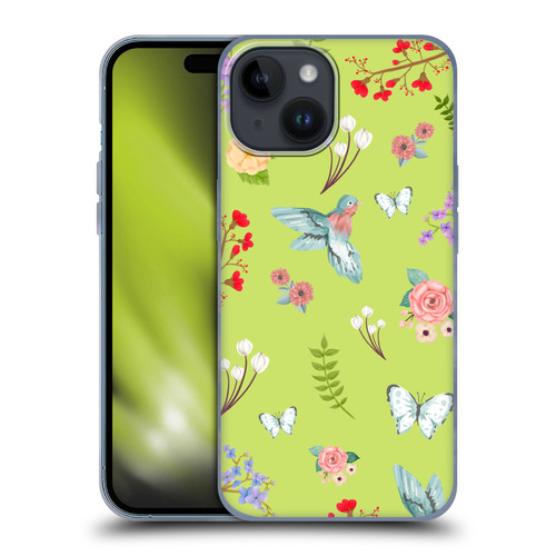 Ameritech Graphics Floral Soft Gel Case for Apple iPhone 15