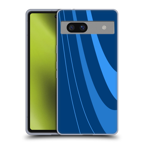 Ameritech Graphics Blue Mono Swirl Soft Gel Case for Google Pixel 7a