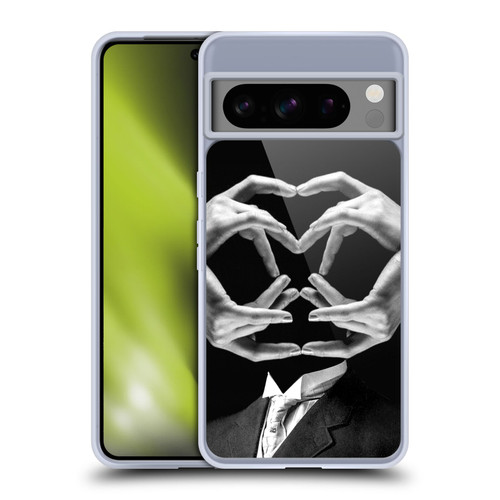 LouiJoverArt Black And White Mr Handy Man Soft Gel Case for Google Pixel 8 Pro