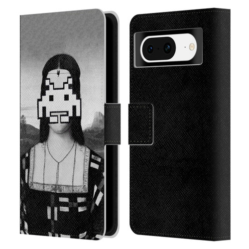 LouiJoverArt Black And White Renaissance Invaders Leather Book Wallet Case Cover For Google Pixel 8