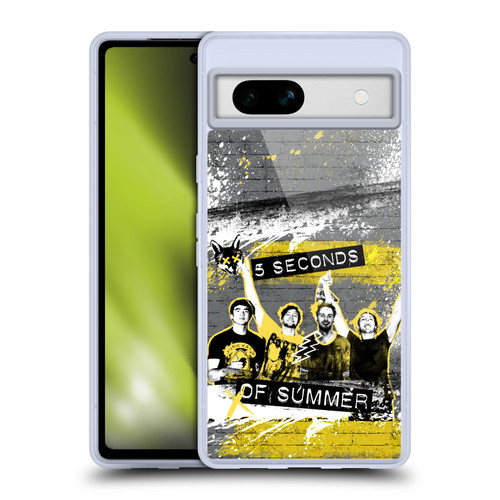 5 Seconds of Summer Posters Splatter Soft Gel Case for Google Pixel 7a