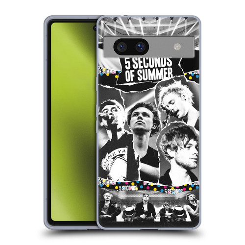 5 Seconds of Summer Posters Torn Papers 1 Soft Gel Case for Google Pixel 7a