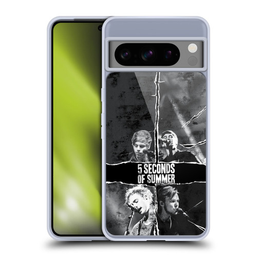 5 Seconds of Summer Posters Torn Papers 2 Soft Gel Case for Google Pixel 8 Pro