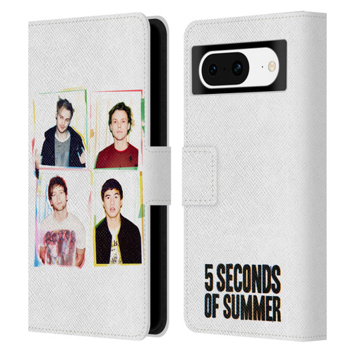 5 Seconds of Summer Posters Polaroid Leather Book Wallet Case Cover For Google Pixel 8