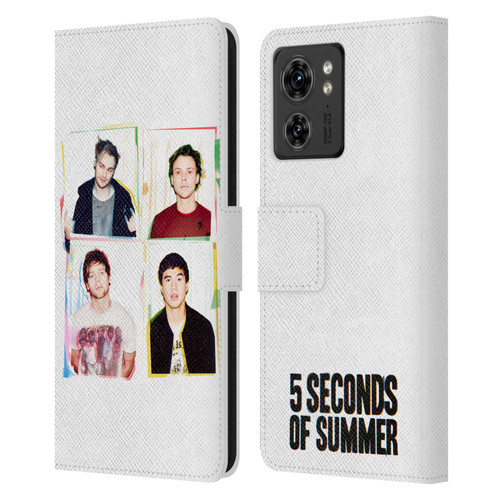 5 Seconds of Summer Posters Polaroid Leather Book Wallet Case Cover For Motorola Moto Edge 40