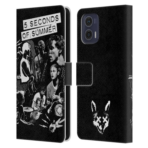 5 Seconds of Summer Posters Punkzine Leather Book Wallet Case Cover For Motorola Moto G73 5G