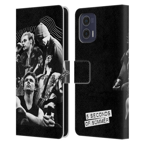 5 Seconds of Summer Posters Punkzine 2 Leather Book Wallet Case Cover For Motorola Moto G73 5G