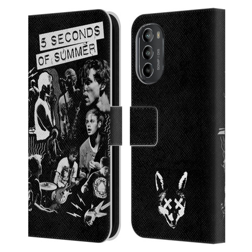 5 Seconds of Summer Posters Punkzine Leather Book Wallet Case Cover For Motorola Moto G82 5G