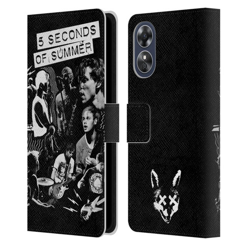 5 Seconds of Summer Posters Punkzine Leather Book Wallet Case Cover For OPPO A17