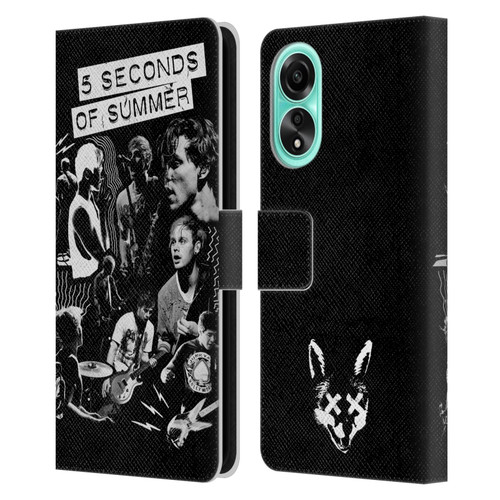 5 Seconds of Summer Posters Punkzine Leather Book Wallet Case Cover For OPPO A78 5G
