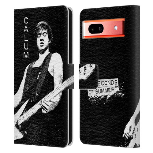 5 Seconds of Summer Solos BW Calum Leather Book Wallet Case Cover For Google Pixel 7a