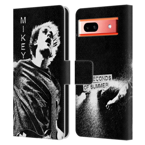 5 Seconds of Summer Solos BW Mikey Leather Book Wallet Case Cover For Google Pixel 7a