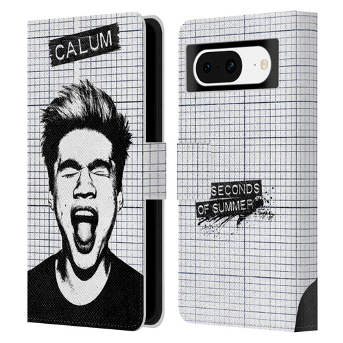 5 Seconds of Summer Solos Grained Calum Leather Book Wallet Case Cover For Google Pixel 8