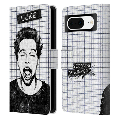 5 Seconds of Summer Solos Grained Luke Leather Book Wallet Case Cover For Google Pixel 8