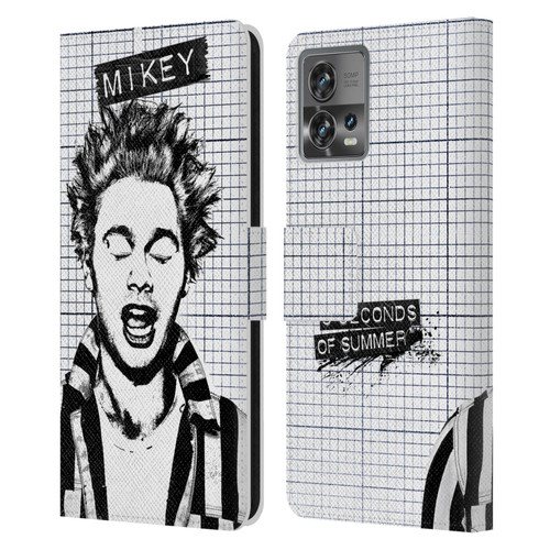 5 Seconds of Summer Solos Grained Mikey Leather Book Wallet Case Cover For Motorola Moto Edge 30 Fusion