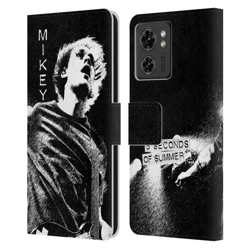 5 Seconds of Summer Solos BW Mikey Leather Book Wallet Case Cover For Motorola Moto Edge 40